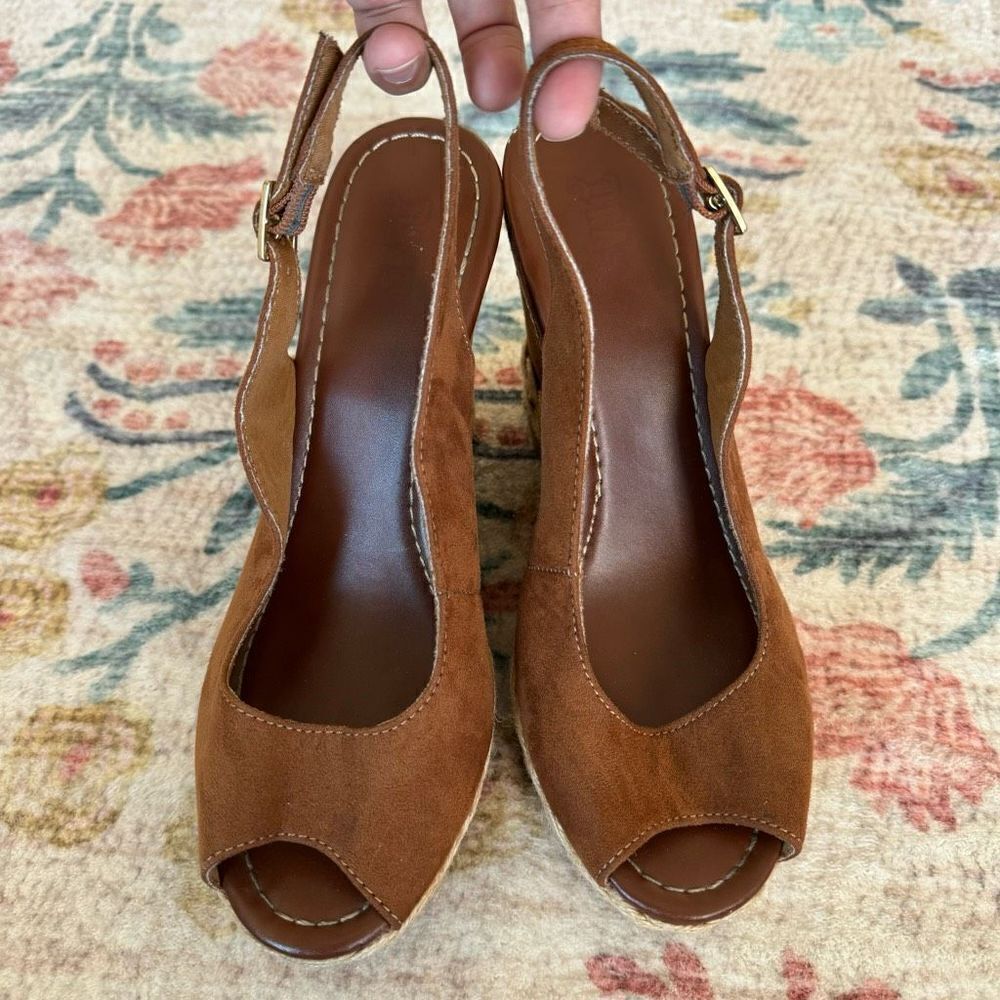 Brash Espadrille Brown Wedges